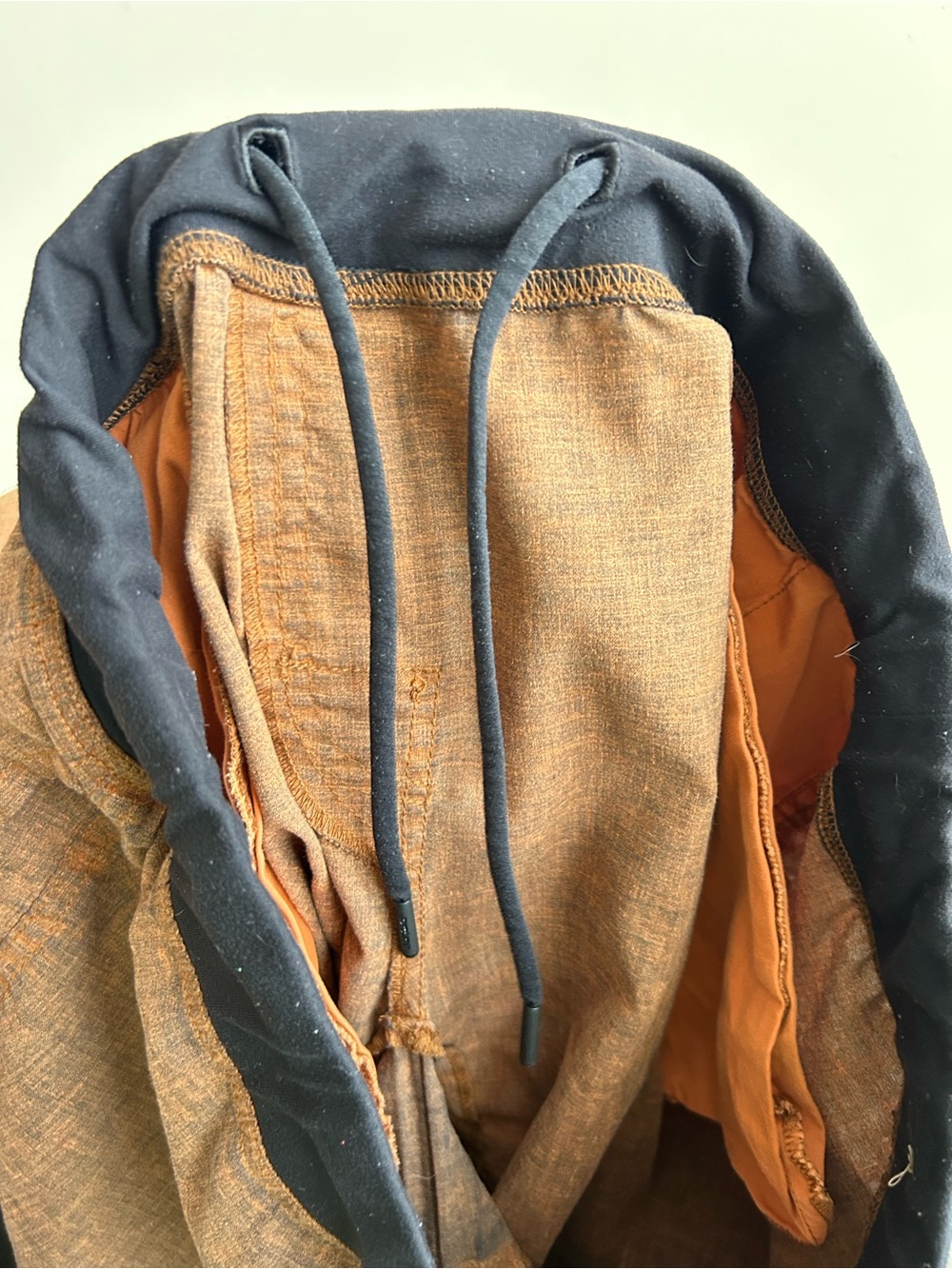 Prana Mens Vaha Hemp Shorts Rust L - Picture 8 of 8
